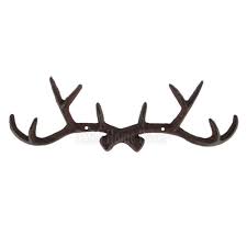 Deer Antler Coat Rack Key Hooks Hat