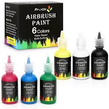 color acrylic airbrush paint set