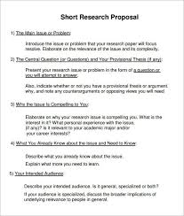 Free Research Proposal Samples Research Proposal Proposal