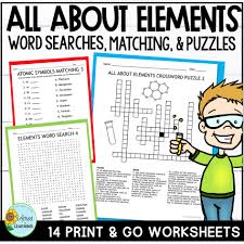element crossword puzzles