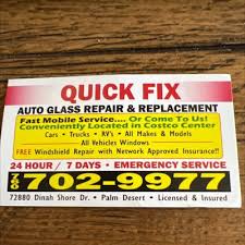 Quick Fix Auto Glass Repair