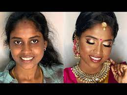 south indian bridal makeup dark