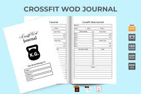 crossfit wod journal kdp interior