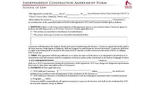 independent contractor agreement forms