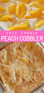 easy peach cobbler with canned peaches