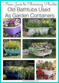 Bathtub As A Container In Your Garden