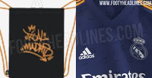 Barcelona & real madrid kits 2020/2021 pes 2017. Products Leaked Real Madrid 21 22 Away Kit Design Prediction Pattern Of Small Arrows Crowns Footy Headlines