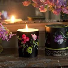 decorative candles and flowers