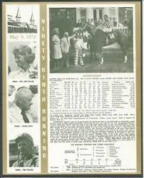Details About 1973 Secretariat Kentucky Derby Wc Race Chart Jockey Trainer Owner