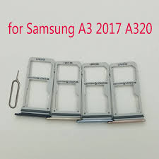 Dành Cho Samsung Galaxy Samsung Galaxy A3 2017 A320 A320F A320Y Điện Thoại  Chính Hãng Nhà Ở Mới Khay Sim Adapter Thẻ Nhớ Micro SD Khay Đựng khe  Cắm|SIM Card Adapters