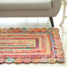 jute and recycled cotton area rug from