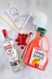 raspberry vodka lemonade tail