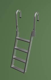 a dock ladder aluminum 20Âº slanted