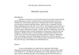 Gcse coursework macbeth essay