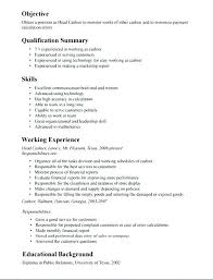 Resume Samples For Cashier Cashier Experience Resume Examples 2018