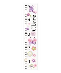 Lollipop Walls Butterfly Personalized Growth Chart Zulily