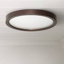 Round Bronze Led Outdoor Ceiling Light