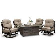 macan traditional patio fire pit set