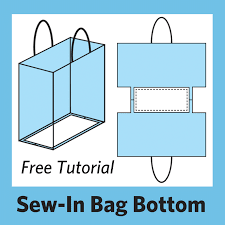 This particular bag isn't lined, but it would be an easy matter to use the front and back as pattern pieces and add a cheery print lining to prevent. How To Make And Sew In A Custom Support For Your Bag Pattern