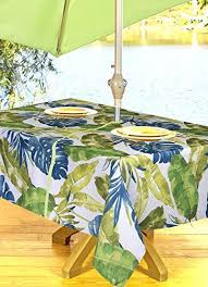 Outdoor Tablecloths Umbrella Hole With