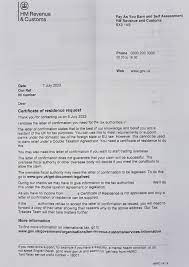 certificate of residence hmrc tax