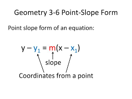 ppt geometry 3 6 point slope form