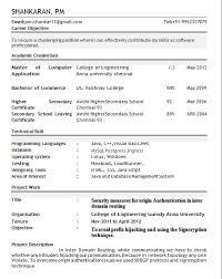 Technical resume format for freshers Pinterest Download resume for fresher  mechanical engineer Resume Formats for It