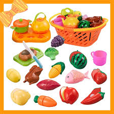 nextx 21 piece plastic play food set