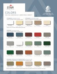 Red Iron Color Charts Bluestar Steel Buildings