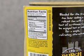health nutrition labels alpine