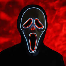Classic Scream Light Up Scary Halloween Mask