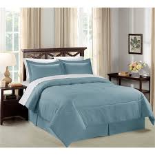 8 Piece Light Blue King Comforter Set