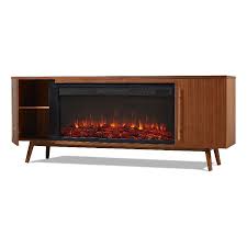 Electric Fireplace Tv Stand In Black Maple
