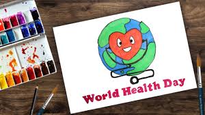 World Health Day Poster Drawing Drawing For Kids