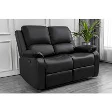 2 seater recliner loveseat leather sofa