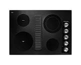KitchenAid 30 in. Electric Downdraft Cooktop in Black with 4 Elements KCED600GBL