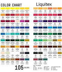 Liquitex Acrylic Paint Color Chart 105