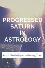 Progressed Saturn In Astrology