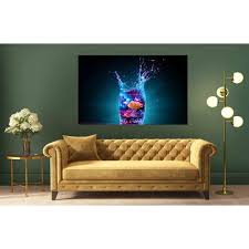 Buy Now Canvas Print Cocktails In Glass