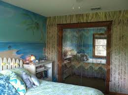 hawaiian theme bedroom mural by