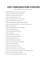 text conversation starters