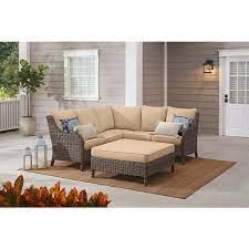 Hampton Bay Windsor 4 Piece Brown