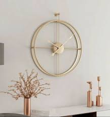 Large Metal Clock Gold 55cm 80cm 94cm