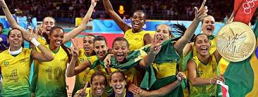 Resultado de imagem para Imagens do vitorioso vôlei feminino e masculino do Brasil