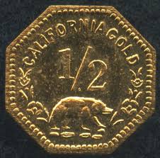 bear california gold piece coin