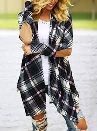 Women S Over Sized Plaid Flannel Shirt