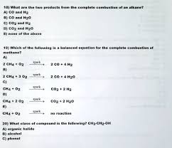 complete combustion of an alkane