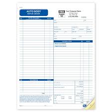 Automotive Repair Work Order Template North Road Auto 845 471