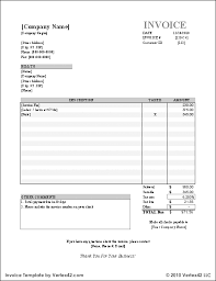 Free Small Business Labor Invoices Free Invoice Template Sample