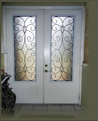 Wrought Iron Glass Front Entry Doors